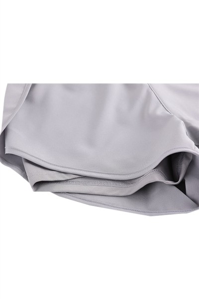 Fitness shorts women's anti-glare running loose quick-drying sports pants high waist fake two-piece yoga hot pants sports hot pants sports wide pants high waist sports pants SKSP030 back view